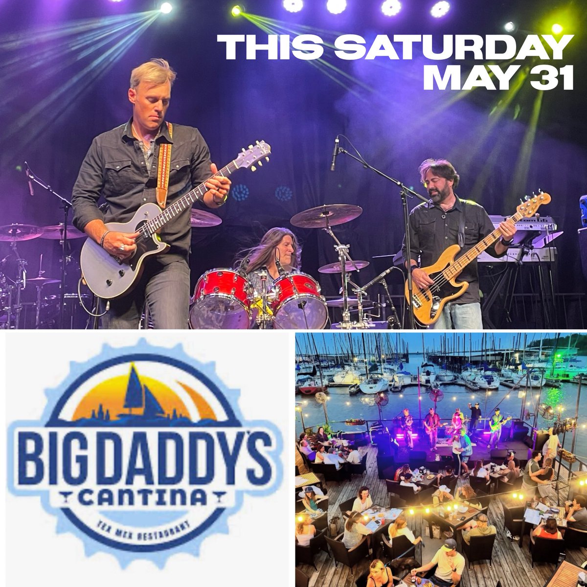 IMPORTANT:  our upcoming show this Saturday will be our last public show until August!

So we suggest you join us out at Big Daddy’s Cantina on Lake Grapevine this Sat. 
(May 31   6-9pm)

Come out early &amp; let’s kick off summer together!

Details at: ZackKing.com/tour