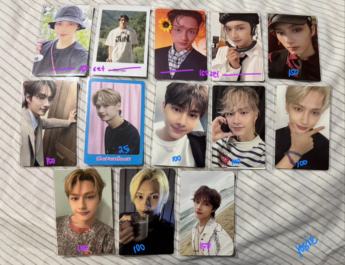 yangrows's tweet image. wts lfb svt ph ~ pls help RT

Updated jun hoshi woozi assorted pc 
- see prices on the photos
- onhand 
- payo (prio) / 1 week dop
- gcash / j&amp;amp;t
- x sensi
- reply / dm to mine

t. seventeen svt wonwoo scoups jeonghan joshua jun hoshi woozi the8 mingyu dk seungkwan vernon dino