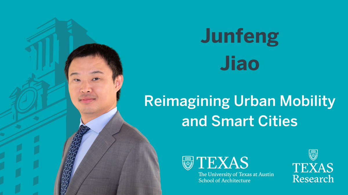 UT Austin Research (@utexasresearch) on Twitter photo UT researcher <a href="/junfengjiao/">Junfeng Jiao</a> uses data science, technology and urban studies to make cities smarter and more livable for people.
Bridging urban planning and computer science, hIs scientific contributions help communities design better systems — improving mobility, healthcare and UT researcher <a href="/junfengjiao/">Junfeng Jiao</a> uses data science, technology and urban studies to make cities smarter and more livable for people.
Bridging urban planning and computer science, hIs scientific contributions help communities design better systems — improving mobility, healthcare and