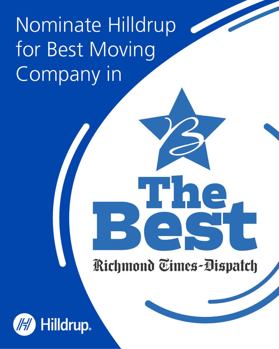 Our Richmond team has the opportunity to be recognized by the <a href="/RTDNEWS/">Richmond Times-Dispatch</a> as The Best Moving Company! 📰

You can cast your single nomination per category throughout the nomination process which runs through June 4 at this link: Ballot-2025 | richmond.com
