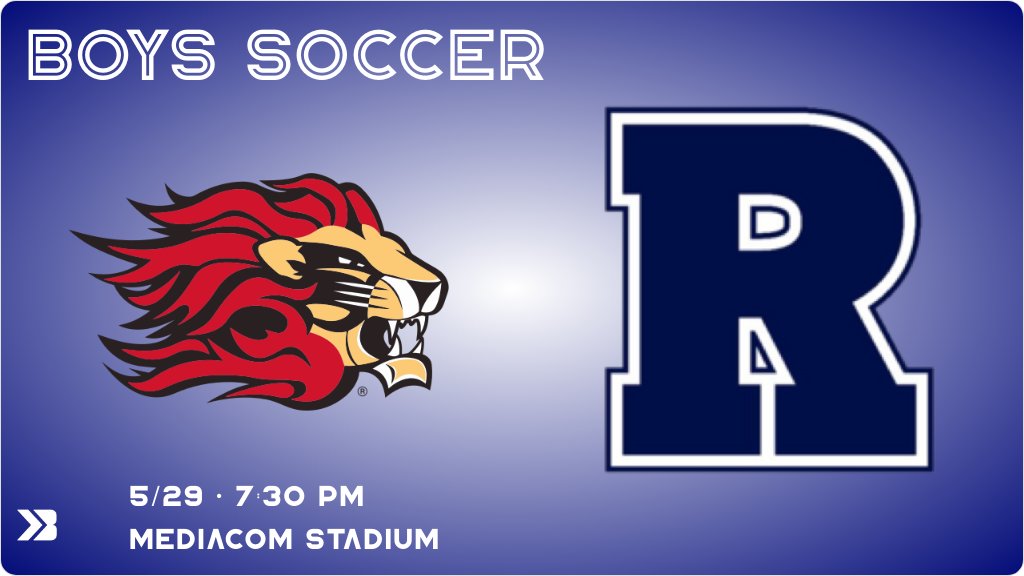 Boys Soccer (Varsity) Game Day! - Check out the event preview for the The Des Moines Roosevelt Roughriders vs The Linn-Mar Lions. It starts at 7:30 PM and is at Mediacom Stadium. gobound.com/ia/ihsaa/boyss…