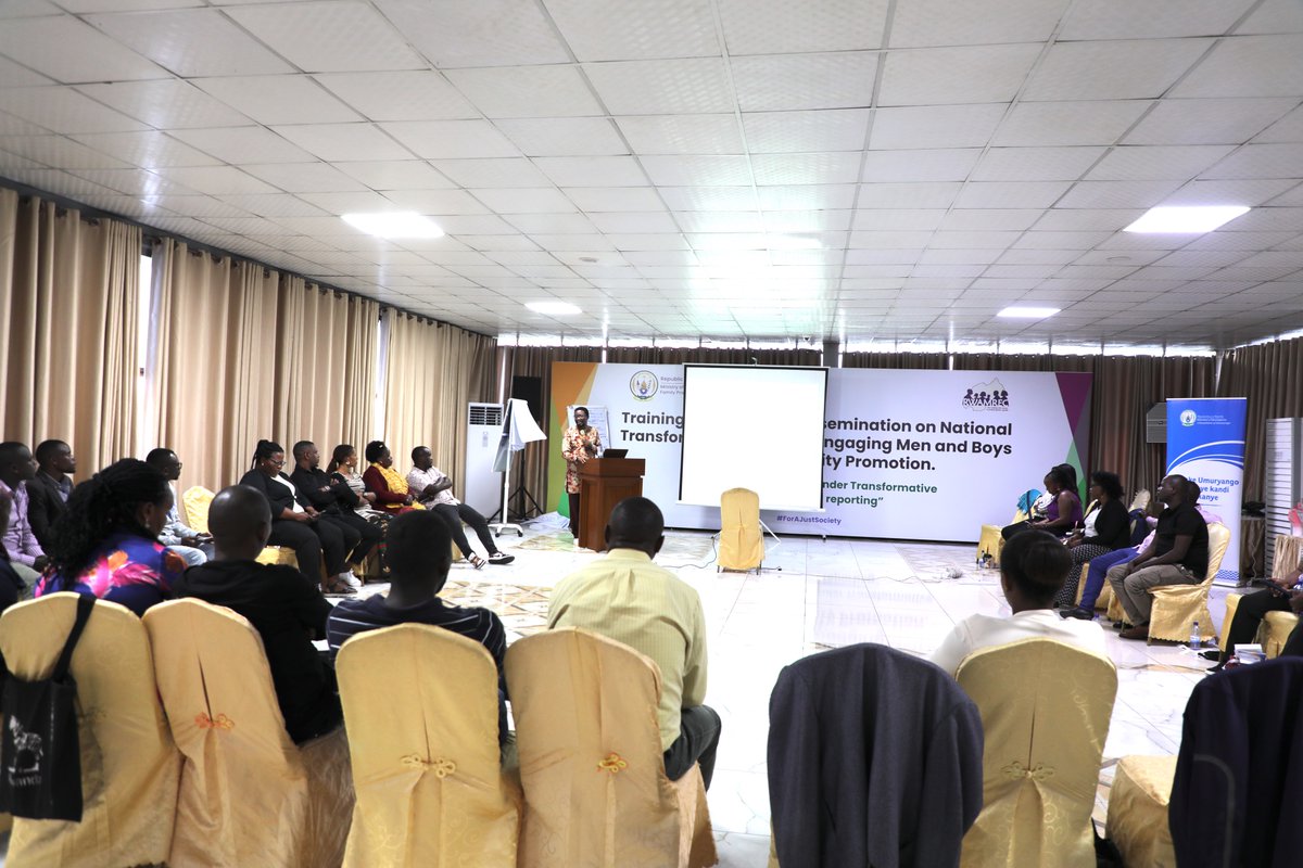 Generation G Rwanda (@gengrwanda) on Twitter photo Today, the Director General of Gender Promotion and Women Empowerment <a href="/Silas_Nga/">Silas NGAYABOSHYA</a> engaged the media in a session on the National Gender Policy, highlighting its alignment with the gender priorities outlined in the Rwanda National Strategy for Transformation #NST2. Today, the Director General of Gender Promotion and Women Empowerment <a href="/Silas_Nga/">Silas NGAYABOSHYA</a> engaged the media in a session on the National Gender Policy, highlighting its alignment with the gender priorities outlined in the Rwanda National Strategy for Transformation #NST2.