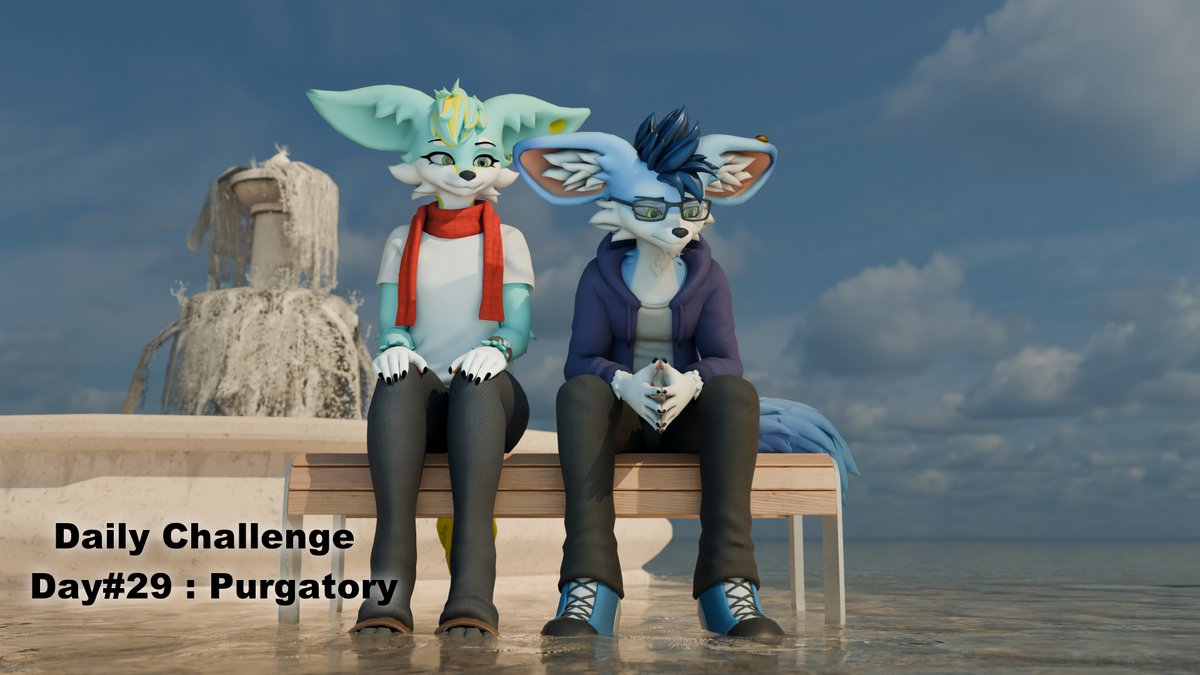 Eilva_Junner's tweet image. "How do you manage to be so calm? In your dimension, are you happy? Why him and not me ?"
Yuko asked himself, between two worlds. Lost in his thoughts, he wondered if he could have been someone else.
Daily Challenge 29: Purgatory