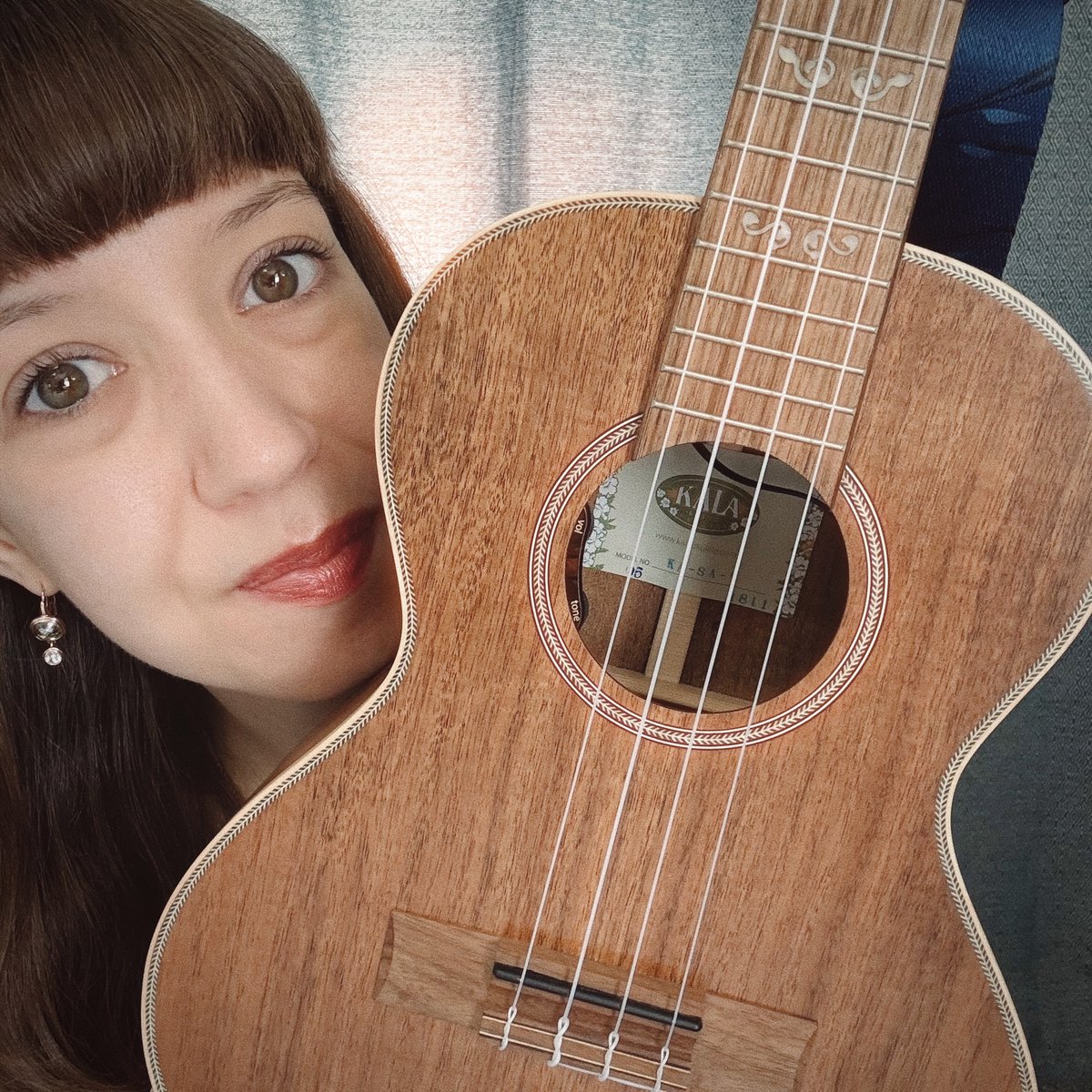 SmallHorsePlan's tweet photo. Mari’s Kala uke is no longer just a studio favourite… 👀 With a new @LRBaggs pickup (expertly installed by our friends over at @TGRWorkshop), it’s now fully stage-ready! 🤗 https://t.co/9GhWXvIzFs
