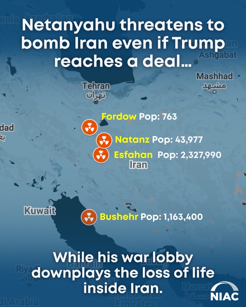 1/ As the U.S. and Iran inch closer to a nuclear deal, The New York Times reports Israel is threatening to bomb Iran’s nuclear sites even if diplomacy succeeds. This is not a theoretical risk: it is an active threat against millions of civilians. 🧵