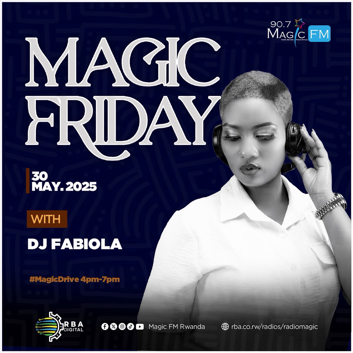 MagicFmRadio's tweet image. #MagicFriday is coming in HOT with the one and only Dj Fabiola on the decks! 🔥💃

Don’t miss!

#MagicDrive | 4PM - 7PM #inesandrobertmackenna