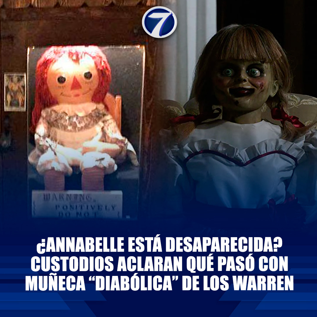 Noti7Guatemala's tweet photo. 😰 ¿#Annabelle está desaparecida? Aclaran qué pasó con la muñeca “diabólica” de #LosWarren ➡ https://t.co/Ede2uRWMLm https://t.co/LF37B3bQNA