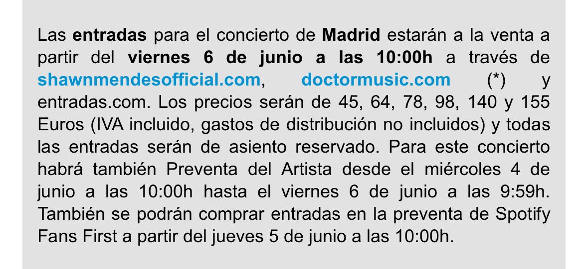Shawn Mendes Spain tweet media