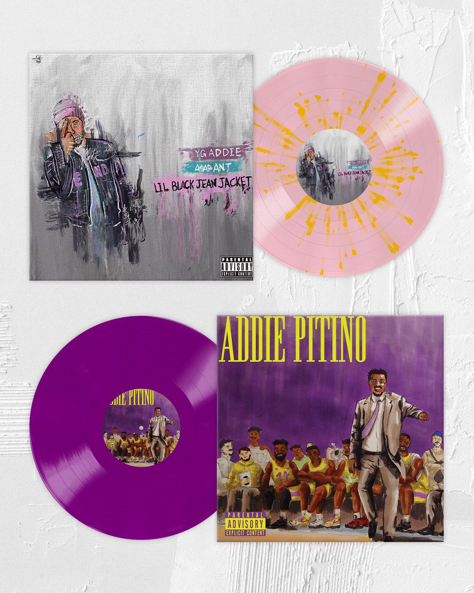 ygAddie's tweet photo. Lil black Jean jacket 1 &amp; Addie Pitino 1 vinyl first time dropping on sale 

https://t.co/l58w0TjLc3 https://t.co/WcTyODYWJr