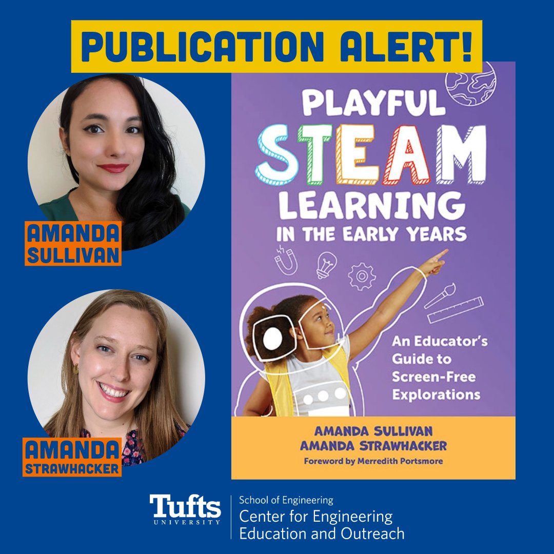Tufts CEEO (@tuftsceeo) on Twitter photo Check out the exciting new publication by our friends Amanda Sullivan and Amanda Strawhacker (with a foreword by our own Merredith Portsmore)!
loom.ly/Sfpz7zw
<a href="/AASully/">Dr. Amanda Sullivan</a> <a href="/ALStrawhacker/">Dr. Amanda Strawhacker</a> @Merredith_CEEO Check out the exciting new publication by our friends Amanda Sullivan and Amanda Strawhacker (with a foreword by our own Merredith Portsmore)!
loom.ly/Sfpz7zw
<a href="/AASully/">Dr. Amanda Sullivan</a> <a href="/ALStrawhacker/">Dr. Amanda Strawhacker</a> @Merredith_CEEO