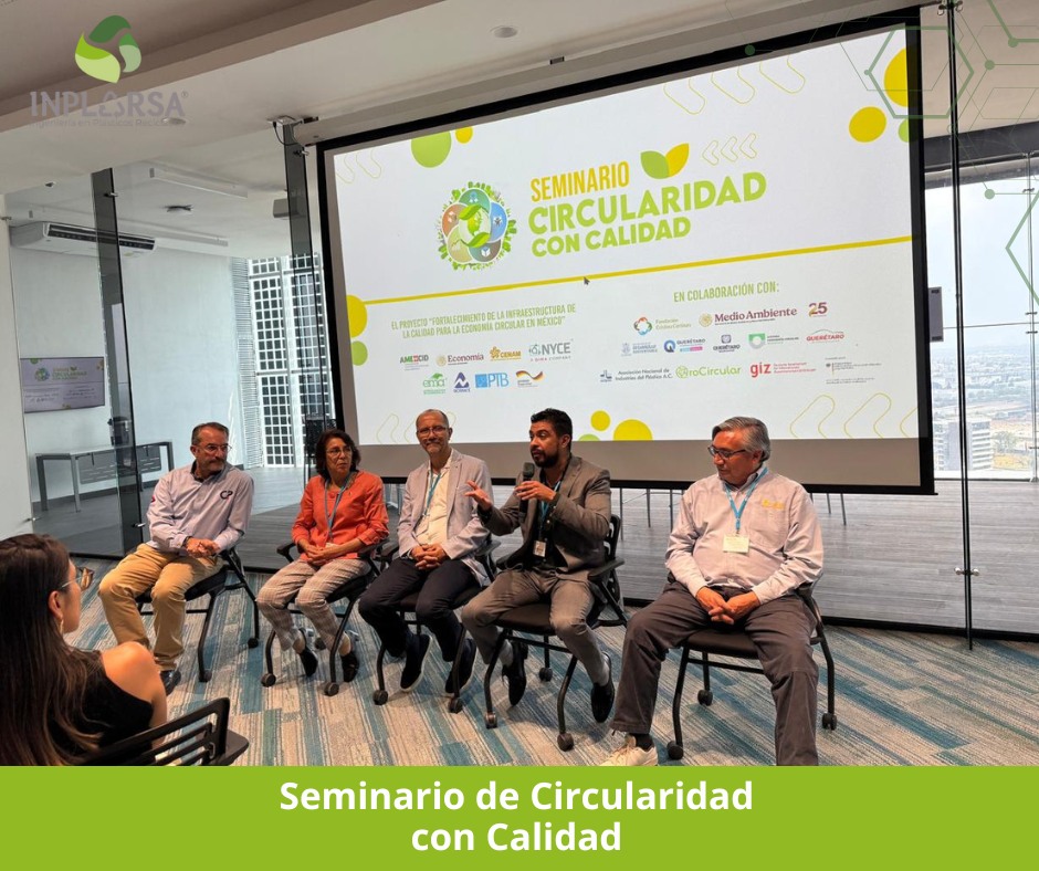 INPLARSA's tweet photo. Nos enorgullece la participación de nuestro Director de Sustentabilidad, Luis Soto, en el seminario nacional "Circularidad con Calidad", donde compartió la experiencia de INPLARSA en el tema “Asegurar la calidad del plástico recuperado”.
#EconomíaCircular #CircularidadConCalidad https://t.co/UAGbqnA9bL