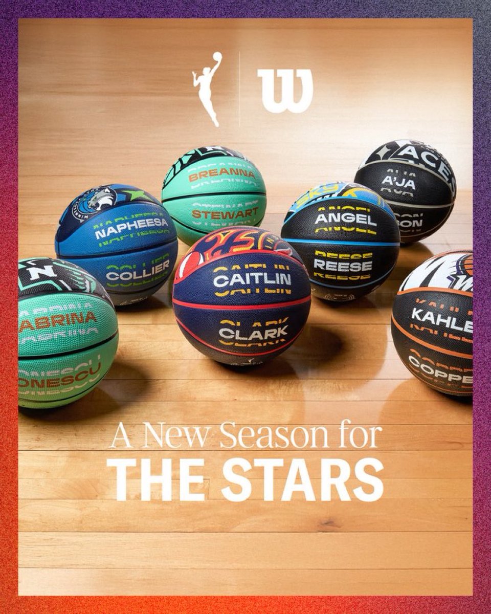 WNBACentral_'s tweet image. Wilson Basketball has officially launched its seven new WNBA Player Icon basketballs, featuring Napheesa Collier, Sabrina Ionescu, Caitlin Clark, Angel Reese, Breanna Stewart, A’ja Wilson, and Kahleah Copper. 🏀