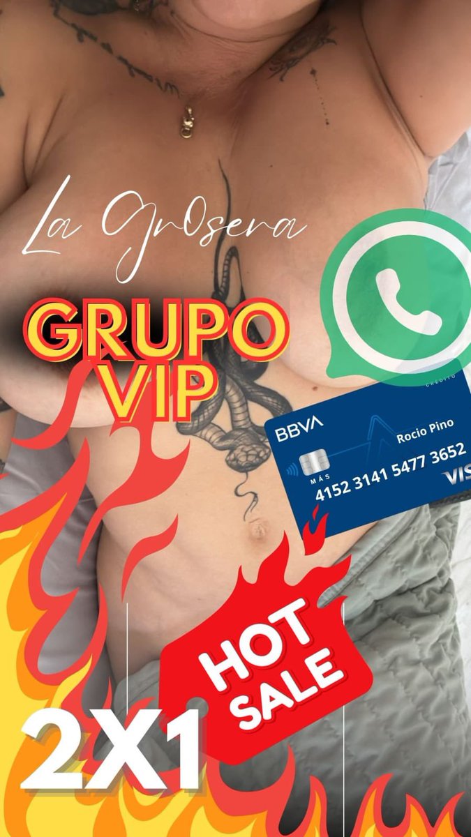 Únete a mi grupo de WhatsApp a sólo 600!pesos el mes, pagas uno y te quedas dos meses… y de regalo recibes este video!

Mándame comprobante al 6623536926

4152 3141 5477 3652 Bancomer