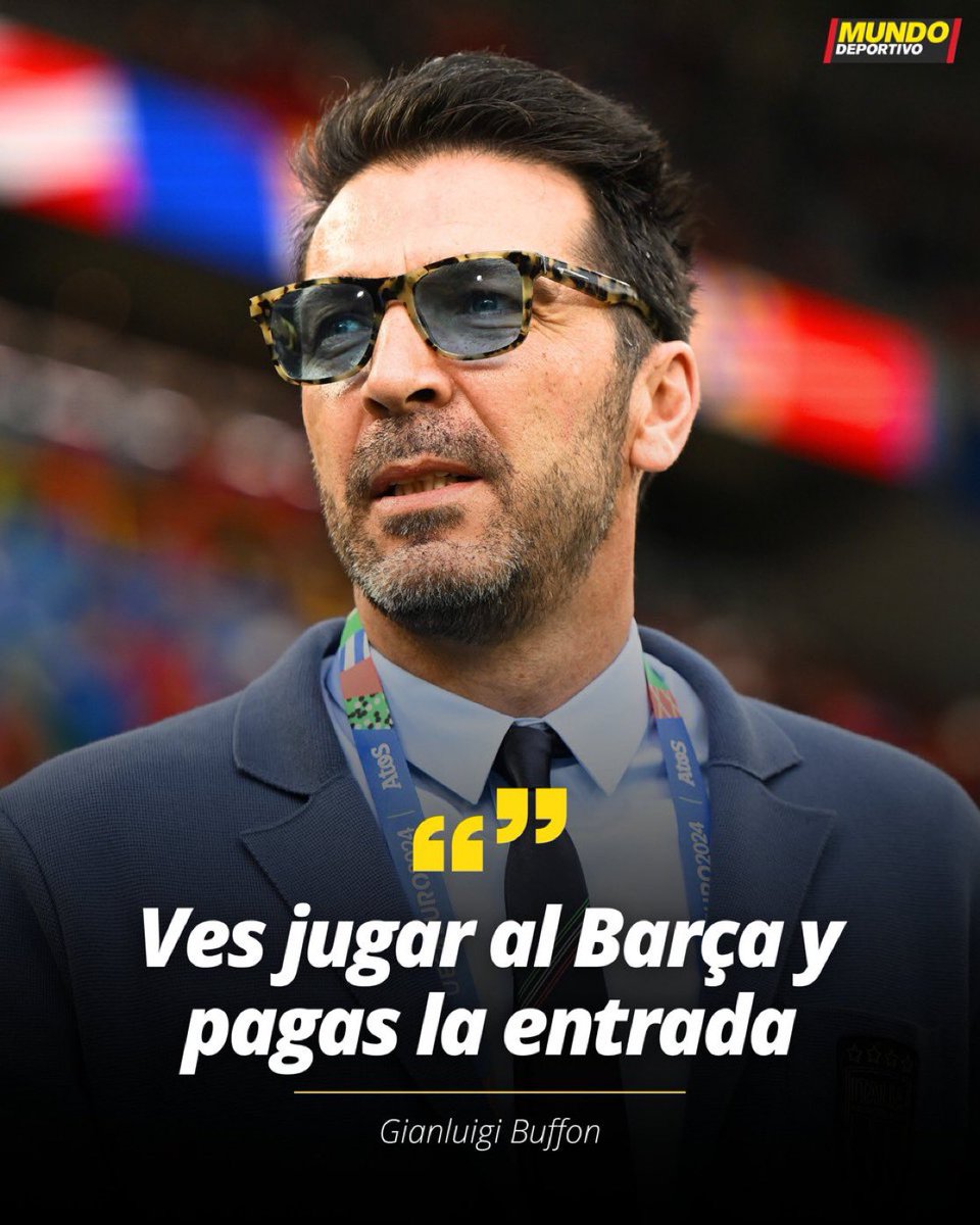 RobertoBonafont's tweet photo. Gianluigi Buffon:

💬 "Llevamos veinte años avergonzados de lo que somos. Durante veinte años he sentido que tenemos que jugar como España, hemos renunciado a nuestra historia. Y el talento desaparece por eso. Jugadores como Ciro Ferrara, Fabio Cannavaro... ¡Hoy nos daría vergüenza ponerlos en el campo! ¡Chiellini no jugaría hoy porque no tiene un pase al hueco! Ves al Barcelona y pagas la entrada, pero pensar que nosotros podemos jugar con una defensa alta en el mediocampo durante noventa minutos..."

"Los partidos históricos de Italia se basan en defender hasta la muerte, en la contención del equipo, en la cohesión del resultado; ahora parece que nos sentimos incómodos, si no, no nos aceptarían en la alta sociedad del fútbol. Quiero salir al campo a intentar ganar, y no hay vergüenza en hacerlo con tus propias habilidades".