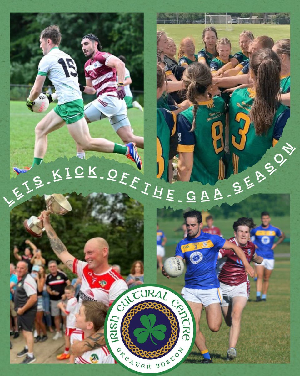 Irish Cultural Centre Greater Boston (@irishculturebos) on Twitter photo We're super excited to kick off the GAA season this weekend here at the ICC!
Welcome back, <a href="/bostongaa/">Boston GAA</a> — we’re looking forward to an action-packed season ahead.
For all upcoming fixtures, head over to 👉 gaaboston.com
Best of luck to all teams 🏐🏆🇮🇪
#GAA #BostonGAA We're super excited to kick off the GAA season this weekend here at the ICC!
Welcome back, <a href="/bostongaa/">Boston GAA</a> — we’re looking forward to an action-packed season ahead.
For all upcoming fixtures, head over to 👉 gaaboston.com
Best of luck to all teams 🏐🏆🇮🇪
#GAA #BostonGAA