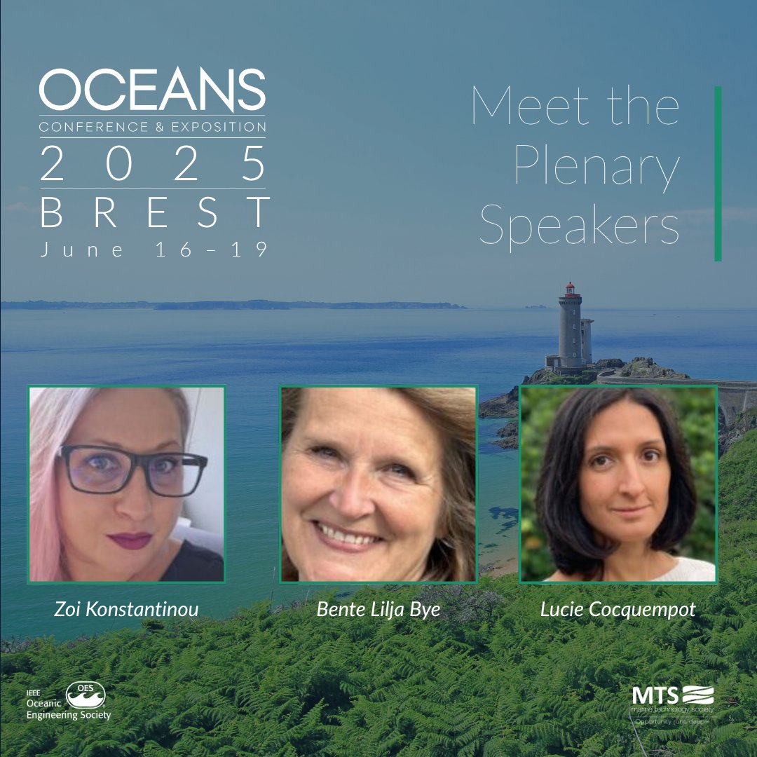 There’s still time to register for #OCEANS2025Brest &amp; you won’t want to miss this year’s Plenary Session lineup! From digital twins &amp; inclusive innovation to next-gen ocean observation, these leaders are helping shape the future of marine science. 
🔗: brest25.oceansconference.org/register-now/