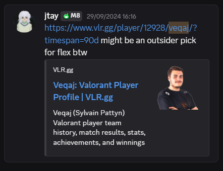 kinda cool to pick up 2 players who I've had my eye on for a long time - <a href="/VeqajVLR/">M8 Veqaj</a> has been the goat for a while, and even if you didn't know <a href="/proxhh/">M8 Proxh</a> before this year, knowers knew...