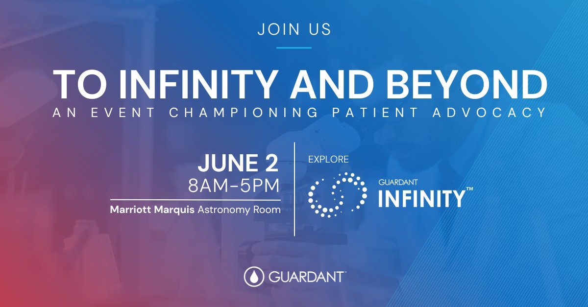 GuardantHealth's tweet image. Join us at #ASCO25 for an exclusive event showcasing how our Guardant Infinity™ platform is propelling patient-centered care into the future. Discover how we’re unlocking new possibilities across the patient journey and redefining precision oncology through innovation and…