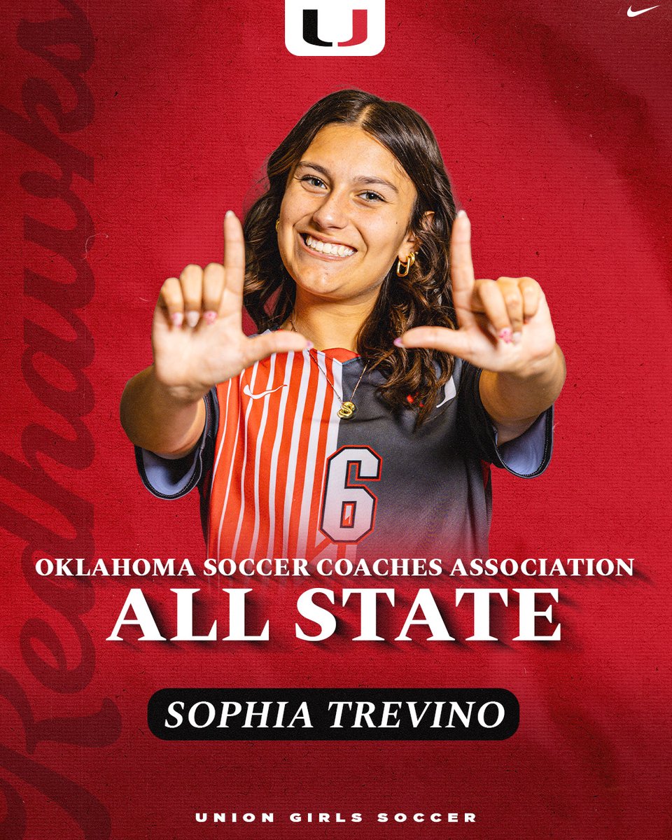 💥 ONE OF THE BEST 💥
Sophia Trevino is officially OSCA All-State! Proud to have her leading the way for Union Soccer. Let’s give it up for recent 2025 Graduate and future ORU Golden Eagle,  Sophia!
#unionsoccer #allstate #buildingchampions