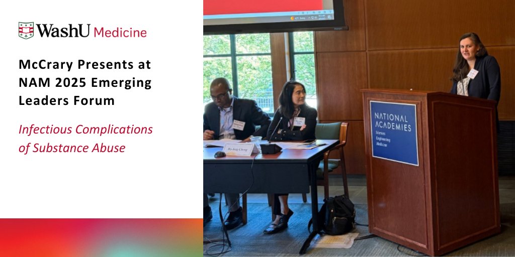 WashU Medicine Department of Medicine (@washudeptmed) on Twitter photo Madeline McCrary, MD, Assistant Professor of Medicine, @washumedid was invited to participate in the 2025 National Academy of Medicine (NAM) Emerging Leader Forum held in Washington DC at the National Academy of Sciences Building. <a href="/MadelineMc5/">Madeline McCrary</a>
Read more> internalmedicine.wustl.edu/mccrary-presen… Madeline McCrary, MD, Assistant Professor of Medicine, @washumedid was invited to participate in the 2025 National Academy of Medicine (NAM) Emerging Leader Forum held in Washington DC at the National Academy of Sciences Building. <a href="/MadelineMc5/">Madeline McCrary</a>
Read more> internalmedicine.wustl.edu/mccrary-presen…