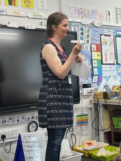 P3 - We have been learning about weddings in RME.  Today, our school chaplain visited to talk to the students about weddings.  It was informative and lots of fun.