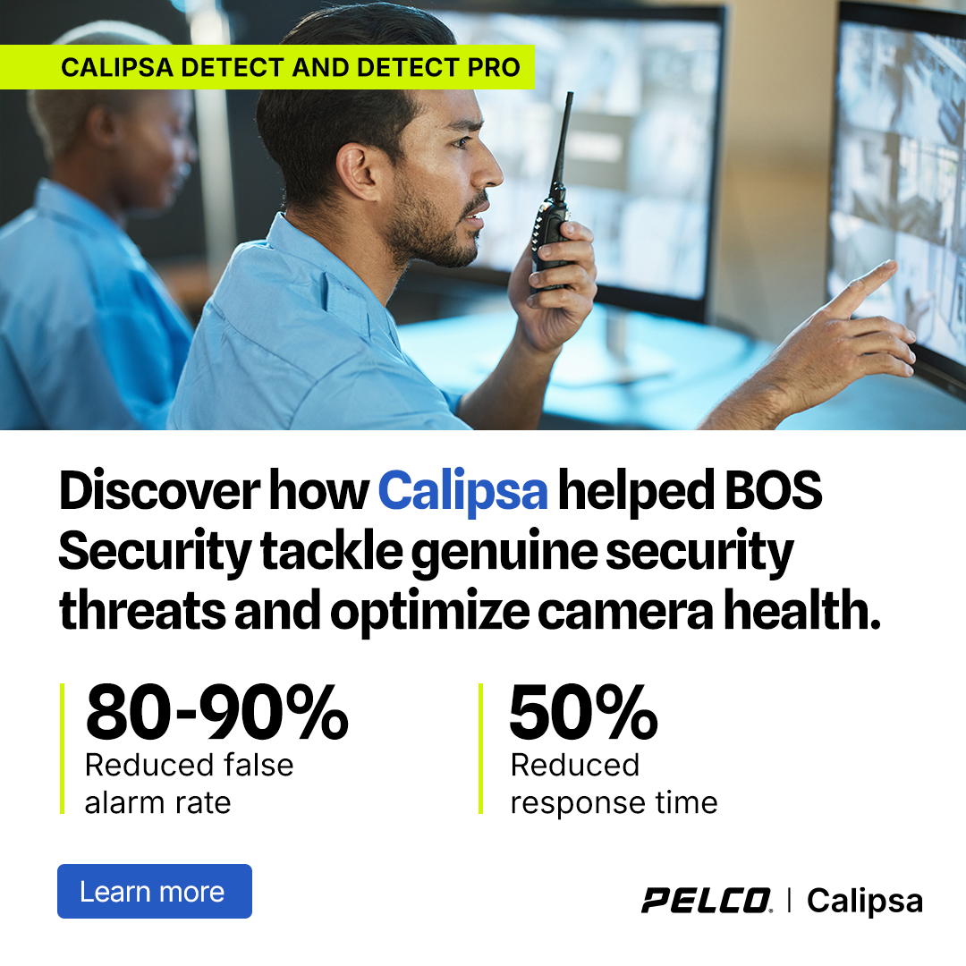 Calipsa, a Motorola Solutions Company (@calipsa_io) on Twitter photo “False alarms cause stress… By reducing those alarms, we‘ve delivered better service to our clients.” – Kevin Vettorel, <a href="/bos_security/">B O S Security</a>. Read our case study to discover how BOS #Security used #Calipsa to lower its false alarm rate & optimize camera health: hubs.li/Q03pN8sj0 “False alarms cause stress… By reducing those alarms, we‘ve delivered better service to our clients.” – Kevin Vettorel, <a href="/bos_security/">B O S Security</a>. Read our case study to discover how BOS #Security used #Calipsa to lower its false alarm rate & optimize camera health: hubs.li/Q03pN8sj0