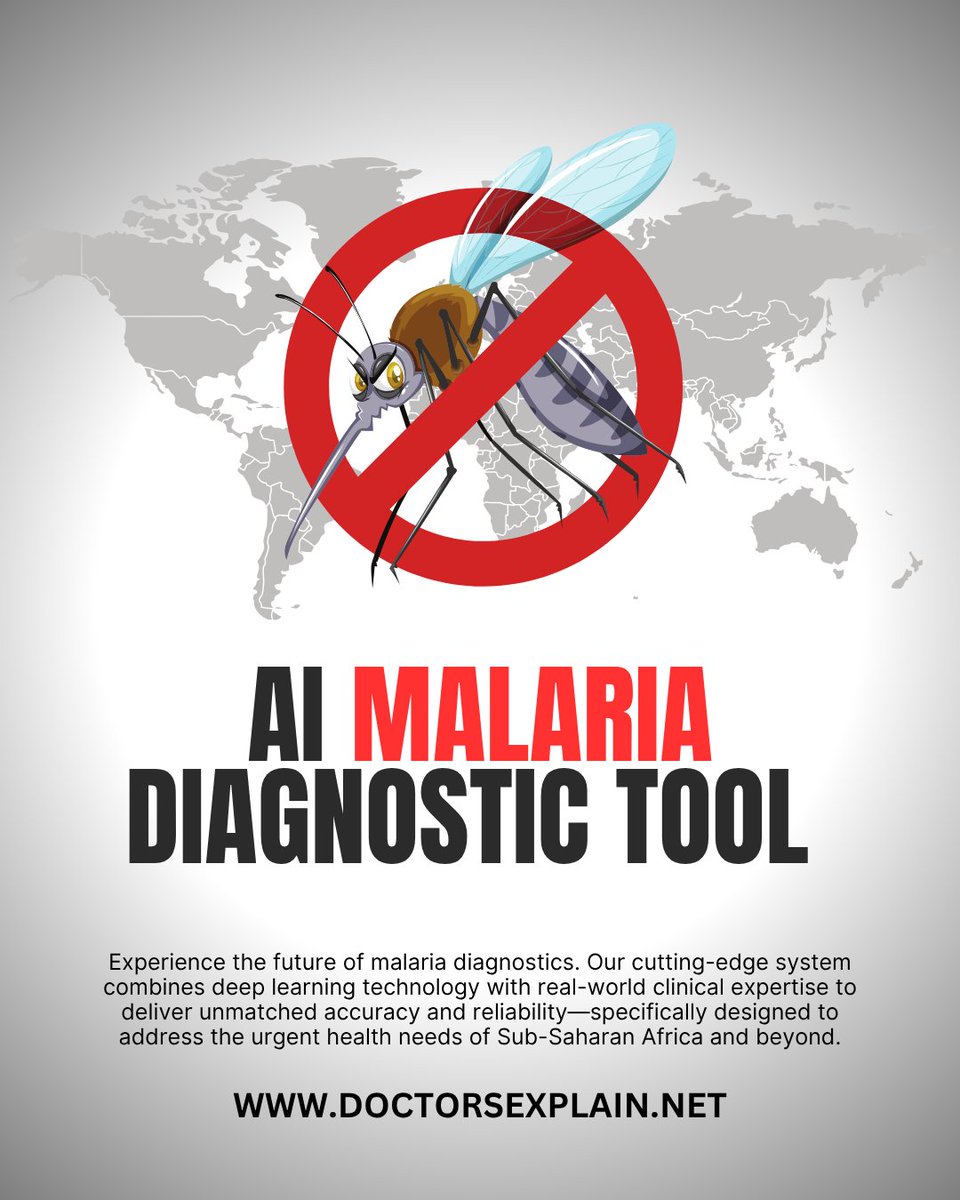 DocsExplainFM's tweet photo. 🚨 New AI-powered #Malaria diagnostic system detects 5 strains with 99.2% accuracy, predicts drug resistance, and guides treatment using real-time data from Sub-Saharan Africa. 💉🌍
Fight smarter ➡️ https://t.co/zlVoadOjTk
#AIinHealthcare #GlobalHealth #MalariaAlert 🧬🦠 https://t.co/Co01QAlYDG