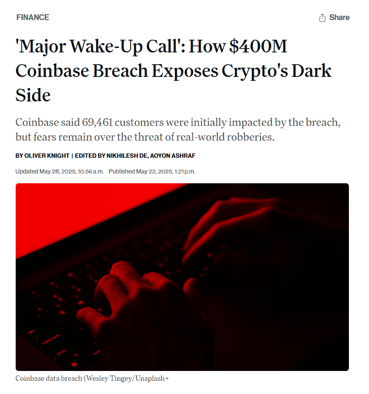 This is exactly why i help investors who keep their cryptocurrencies on the Crypto Exchanges &amp; Not on Hardware Wallets.

NOT SAFE!

First it was the #Bitcoin  Explosion that had Billions stolen &amp; Now a handful amount of cyberattacks &amp; Crypto exchanges breaches going to occur