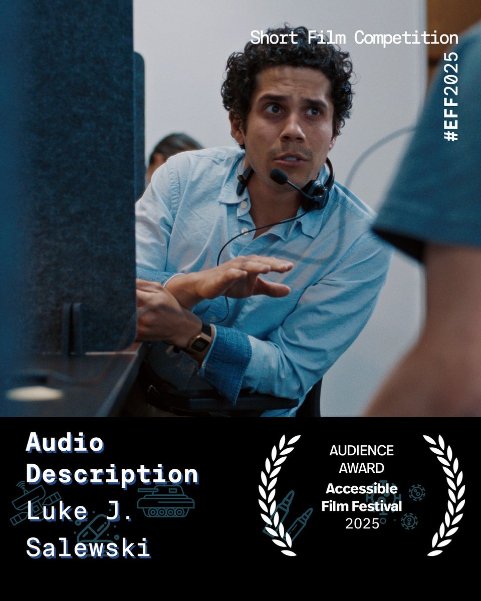 #EngelsizFilmlerFestivali 2025 ödülleri sahiplerini buluyor.

#EFF2025 Kısa Film Yarışması - Seyirci Ödülü: SESLİ BETİMLEME (Yönetmen: Luke J. Salewski)

🎬🎥

Short Film Competition - Audience Award: AUDIO DESCRIPTION (Director:  Luke J. Salewski)