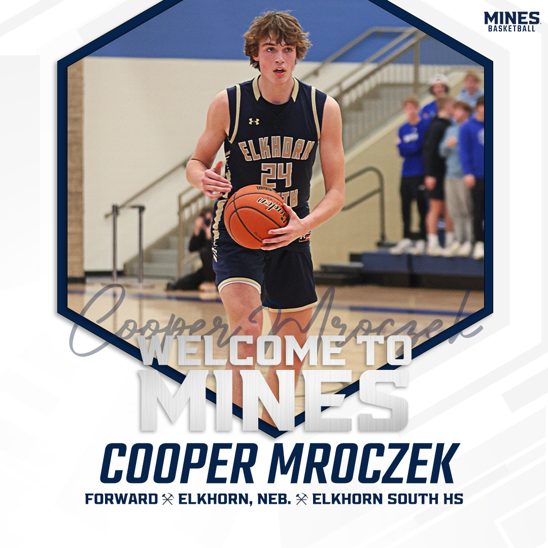Another big man from the midwest makes the trip from Nebraska to Golden as we welcome Cooper Mroczek!
📊 22.0 PPG, 9.4 RGP, 2.0 APG, 2.0 SPG, 1.0 BPG
🥉 2x Honorable Mention All-State
📚 Business Engineering &amp; Management Science

#HelluvaEngineer