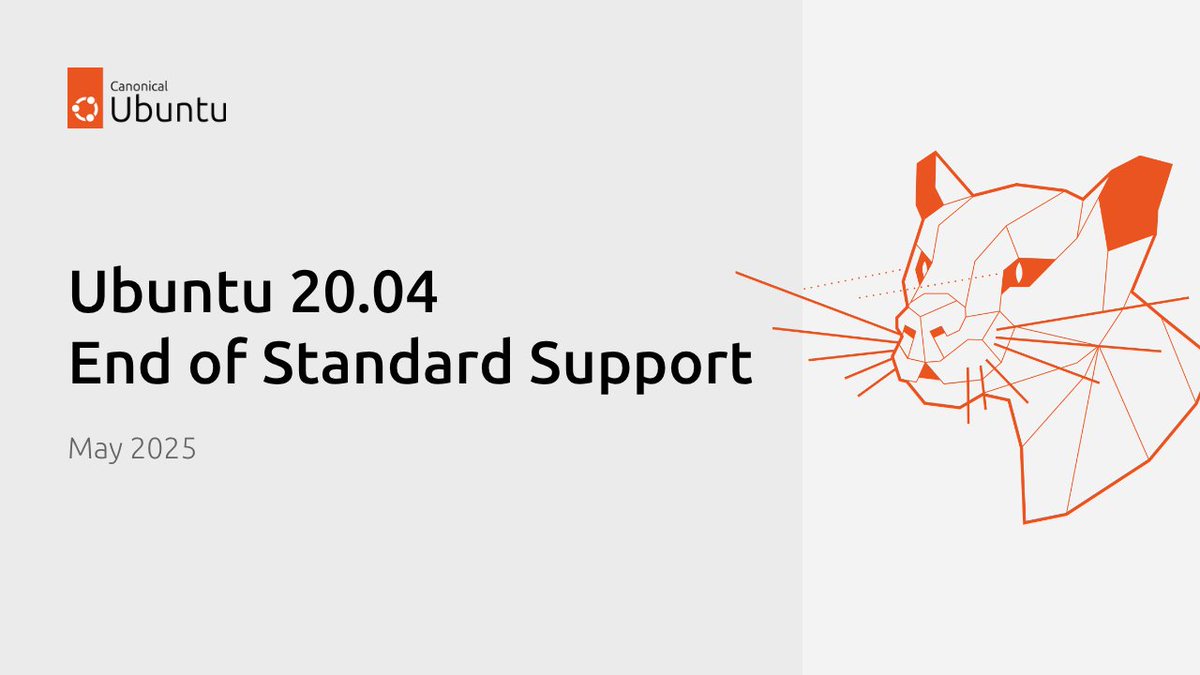 Ubuntu 20.04 LTS reaches End of Standard Support in May 2025.

If your devices still run 20.04, it’s time to plan:

- Migrate to Ubuntu 24.04 LTS for continued updates
- Activate ESM with Ubuntu Pro for 5 more years of security

For fleets and IoT, consider Ubuntu Core or Ubuntu