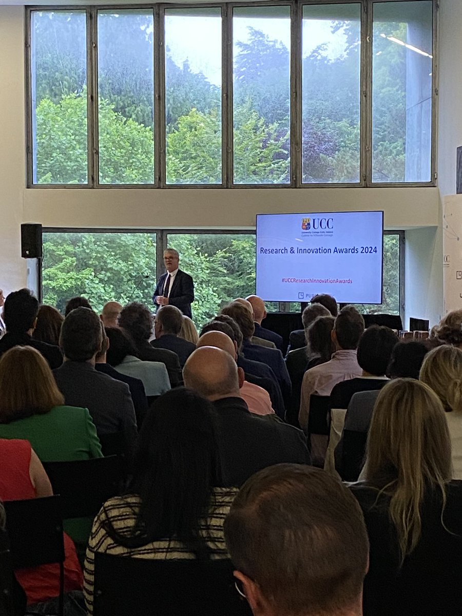 UCC Innovation (@uccinnovation) on Twitter photo President of <a href="/UCC/">UCC Ireland</a> Prof John O'Halloran welcomes audience members to the #UCCResearchInnovationAwards, recognising researchers and their impact across all stages of their career. President of <a href="/UCC/">UCC Ireland</a> Prof John O'Halloran welcomes audience members to the #UCCResearchInnovationAwards, recognising researchers and their impact across all stages of their career.