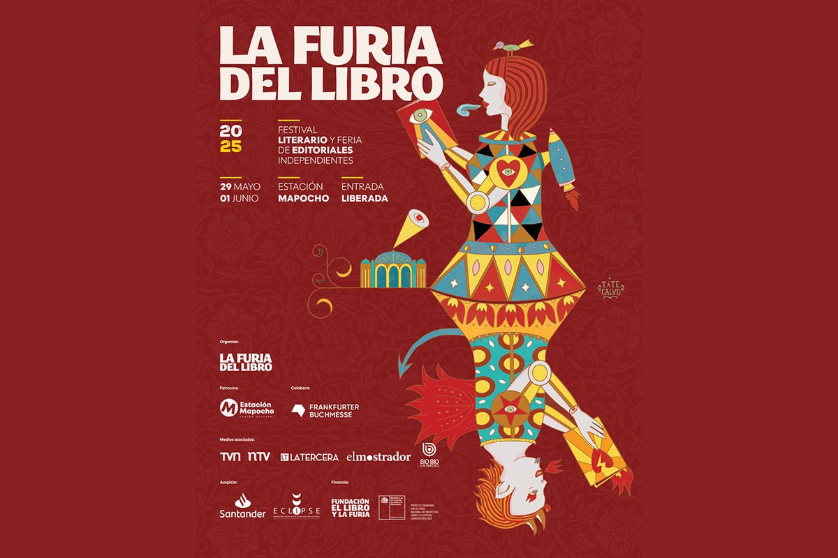 Universidad de Santiago de Chile (@usach) on Twitter photo 📖La <a href="/Editorial_Usach/">Editorial USACH</a> presenta nuevo libro en La Furia del Libro
Nuestra editorial estrenará "A punta de Balas y Excesos", obra que explora el delito y la marginalidad en la literatura chilena, del 29 de mayo al 1 de junio en #EstaciónMapocho.
➡️shorturl.at/dLBFq 📖La <a href="/Editorial_Usach/">Editorial USACH</a> presenta nuevo libro en La Furia del Libro
Nuestra editorial estrenará "A punta de Balas y Excesos", obra que explora el delito y la marginalidad en la literatura chilena, del 29 de mayo al 1 de junio en #EstaciónMapocho.
➡️shorturl.at/dLBFq