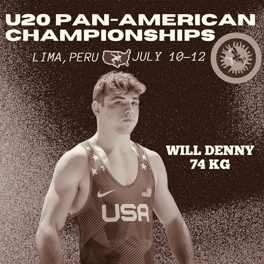 Congrats to ‘25 grad Will Denny, who will represent the United States of America at the 2025 U20 Pan-Am Championships in July! Will also wrestles this weekend at the World Team Trials in Geneva, Ohio for a spot on team USA and a chance to compete for a World Title. Good luck!