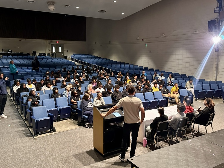 BloomfieldPS's tweet photo. Yesterday, the School to Career Office hosted an inspiring student panel for CAMS 8th graders during their Bloomfield High tour. Freshman through senior panelists shared advice, personal stories, and valuable insight to help incoming students prepare for high school success! https://t.co/9dBUSlxc36