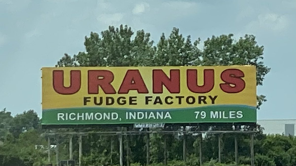DannoActon's tweet photo. Presented without commentary. Feel free to add your own. Ohio I-70 #UranusFudge https://t.co/1e2HFKHbC2