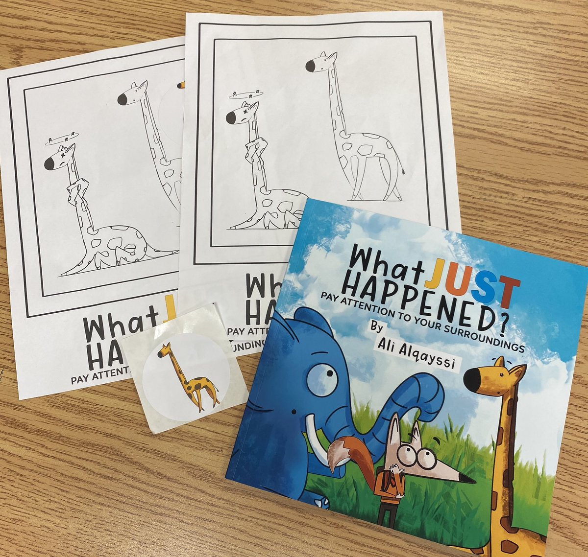 Thank you to our very own Ali Alqayssi, Ghadeer’s dad, a local writer and illustrator for reading with us his new book and answering all of our questions <a href="/MsAwender/">Ms Awender</a> <a href="/ForestGladePS/">Forest Glade Gators</a> #Creativity #immagination