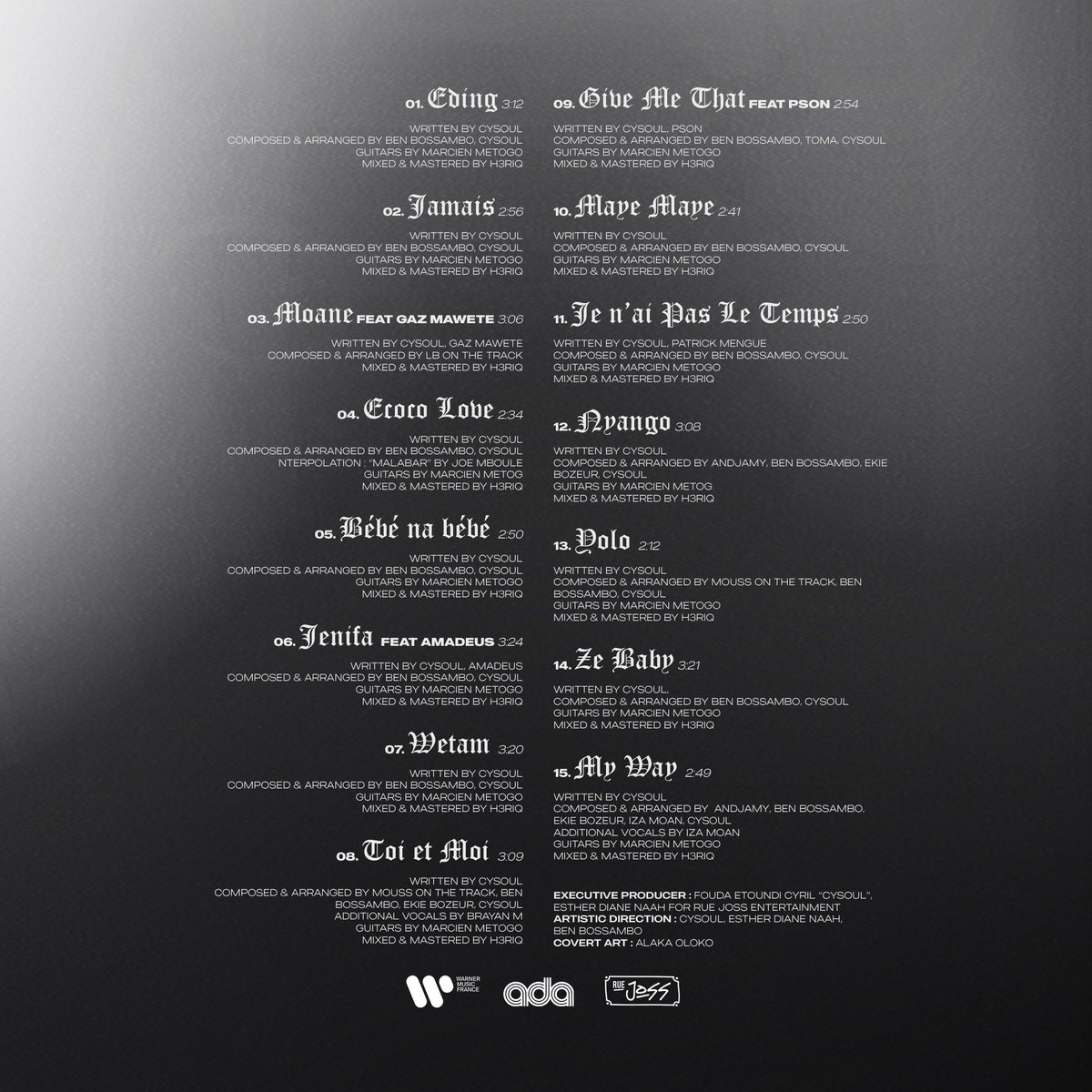 Oxymore, 15 titres - 3 collaborations 🇨🇩🇸🇳 
Disponible demain 30 mai sur toutes les plateformes.