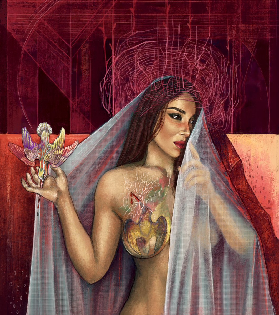 ❣️NEW DROP 

“When the Unconscious Begins to Speak” 

Not all awakenings come with light.
Some arrive through rupture —
when the unconscious finally speaks,
through the chest, through the hand,
and dares us to feel.

“There is no coming to consciousness without pain.”
— Carl Jung