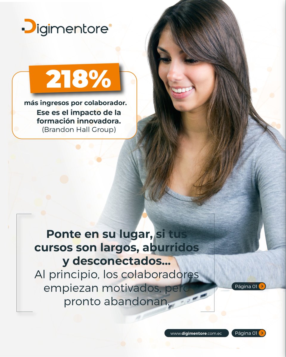 digimentore's tweet image. 📊 +218% ingresos por colaborador.
La clave no es más cursos.

Es formación inteligente. 👇

✅ IA + analítica: +77% eficiencia, -60% costos
✅ Microlearning: +80% retención
✅ Gamificación: +80% productividad
📩 Solicita tu demo  info@digimentore.com.ec
digimentore.com.ec/casos-de-exito/