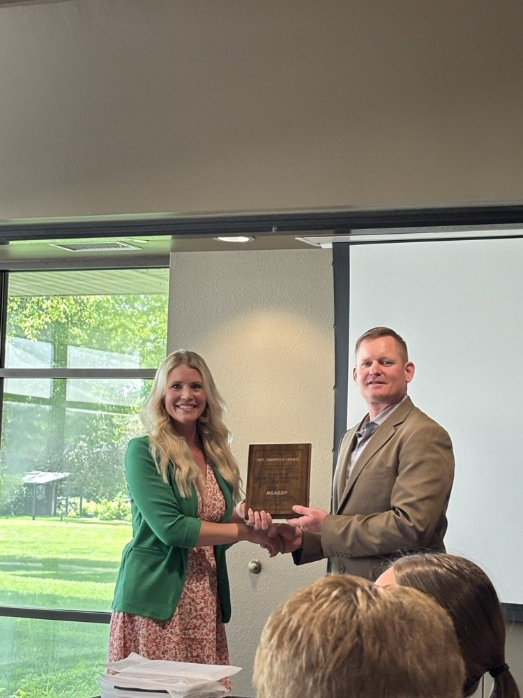 SchuylerCentral's tweet photo. Congratulations to Samantha Ladwig on being named Region III Assistant Principal of the year! https://t.co/E5wE3MnyOh