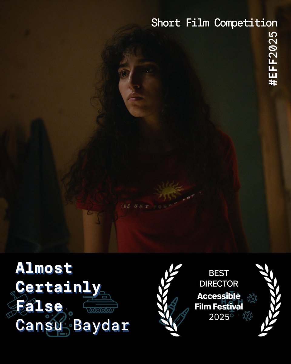 #EngelsizFilmlerFestivali 2025 ödülleri sahiplerini buluyor.

#EFF2025 Kısa Film Yarışması - En İyi Yönetmen: CANSU BAYDAR (Neredeyse Kesinlikle Yanlış)

🎬🎥

Short Film Competition - Best Director: CANSU BAYDAR (Almost Certainly False)