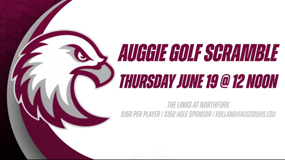A tradition unlike any other. The Auggie Scramble. The link doesn’t fit in the bio, so just email the coach. Go Auggies! ⛳️