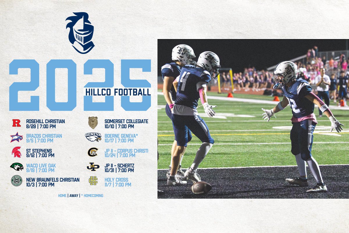Are you ready for some football!?! Come out and support your Knights football team this fall! We’re looking forward to a great season! <a href="/TeamLSCSN/">Lone Star Christian Sports Network (LSCSN)</a> #HillCountryAthletics