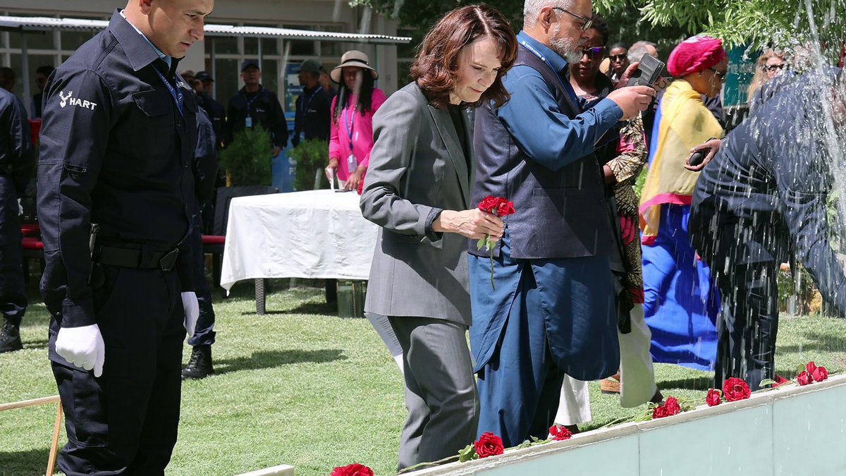 UNAMA marked International Day of United Nations Peacekeepers with a small ceremony to honor those lost in the line of duty.
"We must do our best to build modern and effective peace operations, a better UN for a better world”, said DSRSG Georgette Gagnon.
#PKDay
