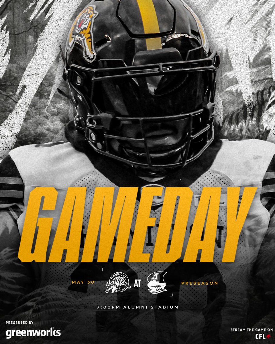 Ticats's tweet photo. GAMEDAY! LET'S WORK!

🗓 | Friday, May 30
🕖 | 7:00 PM ET
🆚 | @TorontoArgos
🏟 | Alumni Stadium
🎟️ | https://t.co/Ofqi3XrTDV
🎧 | https://t.co/Vdtu4PhxiB
📺 | CFL+ (🇨🇦/🇺🇸/🌎)

@gwtoolscanada https://t.co/bVwOF0tw7a
