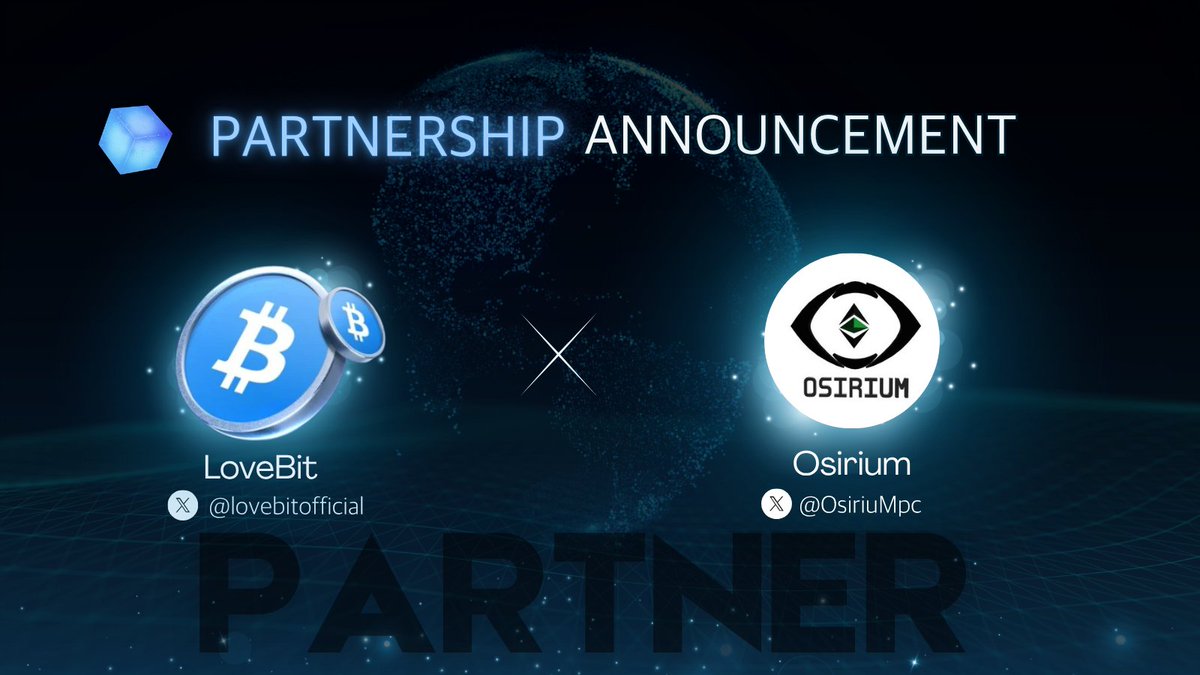 🚨 Partnership Announcement.
#LoveBit 🤝 <a href="/OsiriuMpc/">Osirium</a>  Partnership!

We're excited to unveil our collaboration with #Osirium, a cutting-edge Ethereum protocol that seamlessly integrates AI agents with blockchain technology.

Why This Partnership Matters:
Osirium's innovative