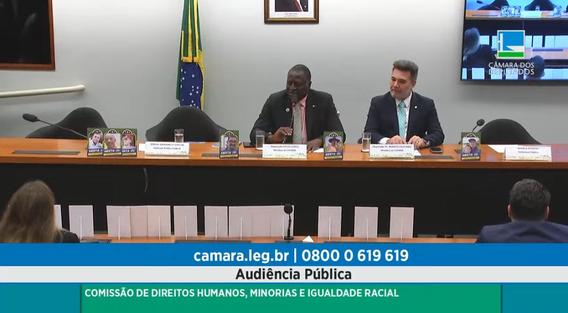 AsfavFamilias's tweet image. Audiência pública a respeito dos presos do 8 de janeiro na Comissão de Direitos Humanos da Câmara dos Deputados.
youtube.com/watch?v=FBDqNb…
