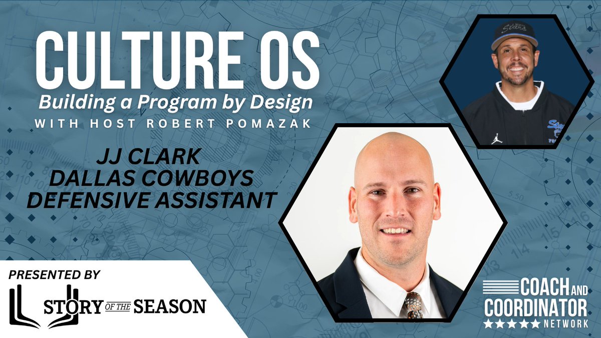 Keith Grabowski π Coach and Coordinator Network (@coachkgrabowski) on Twitter photo Be where your feet are.π
In this episode of Culture OS presented by <a href="/StoryTheSeason/">Story of the Season</a>, <a href="/CoachjjClark/">J.J. Clark</a> of the Dallas Cowboys shares his journey from player to coach β and the values that keep him grounded: humility, hard work, and service.
Hear how he tackles NFL challenges, Be where your feet are.π
In this episode of Culture OS presented by <a href="/StoryTheSeason/">Story of the Season</a>, <a href="/CoachjjClark/">J.J. Clark</a> of the Dallas Cowboys shares his journey from player to coach β and the values that keep him grounded: humility, hard work, and service.
Hear how he tackles NFL challenges,