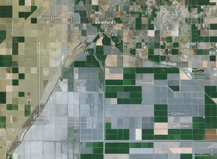 NASAEarth's tweet image. Fallow farmland is the main source of human-caused dust storms in California’s Central Valley region, according to a new study using data from NASA and others.
From 2008-2022, 88% of major human-caused dust events were associated with fallow land.